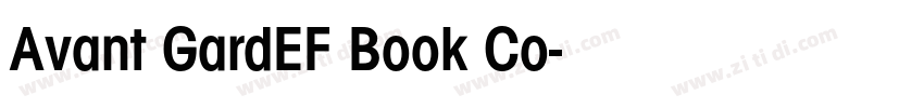 Avant GardEF Book Co字体转换